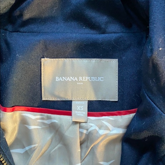 Banana Republic Navy petite belted coat - Picture 3 of 6